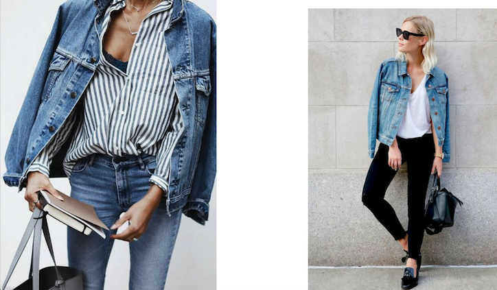 jaqueta jeans feminina anos 90